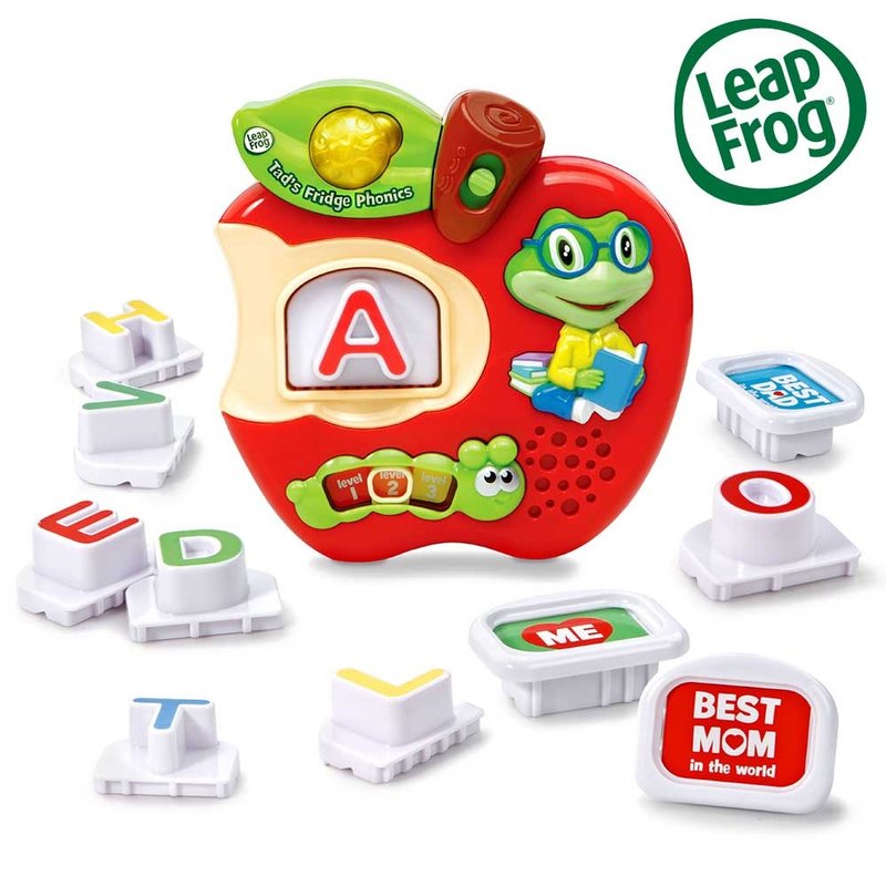 Fast shipping - Only shipped to Taiwan [LeapFrog] Natural Pronunciation Magnet Set - Apple Limited Edition - Kids' Toys - Plastic Red