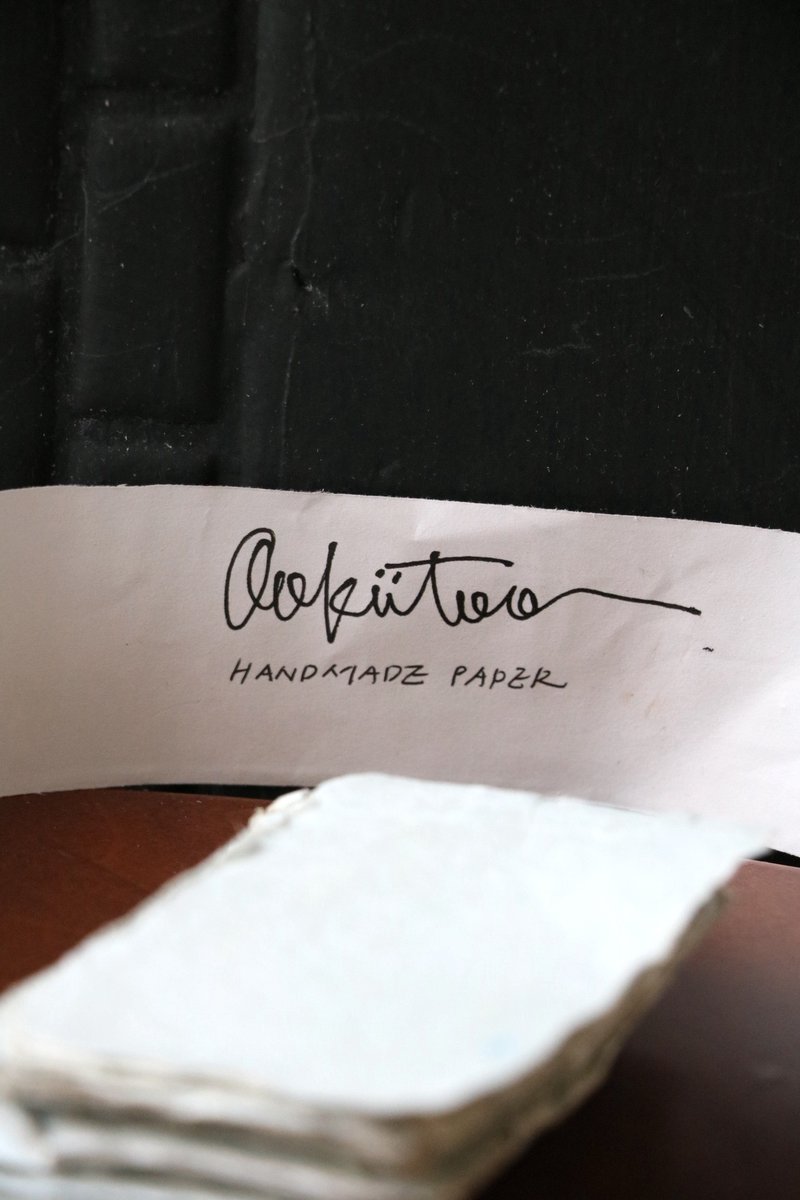 mini cards 手作紙/10張一組 - 卡片/明信片 - 紙 藍色