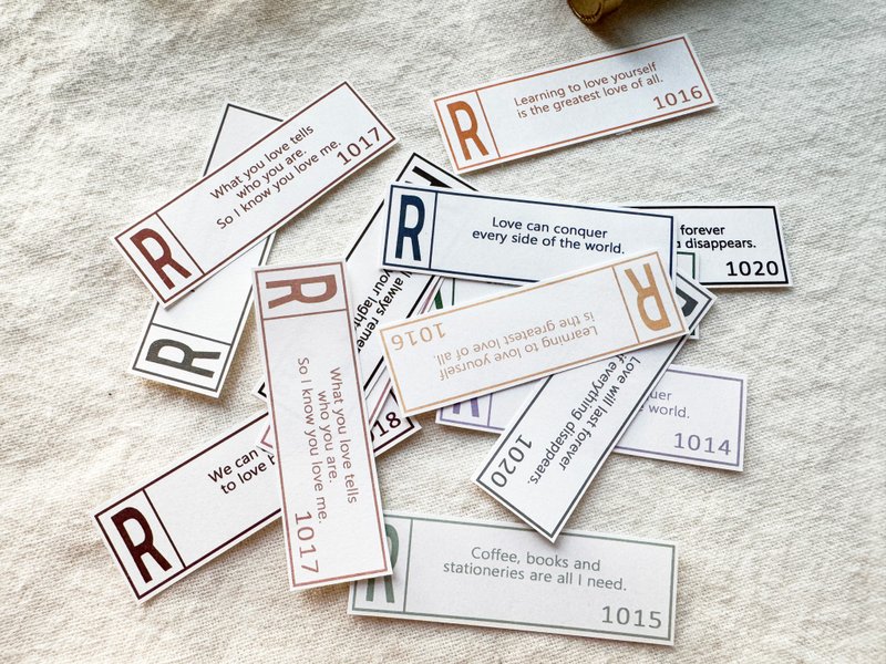 Colorful R Ticket Memopad - 便條紙/便利貼 - 紙 