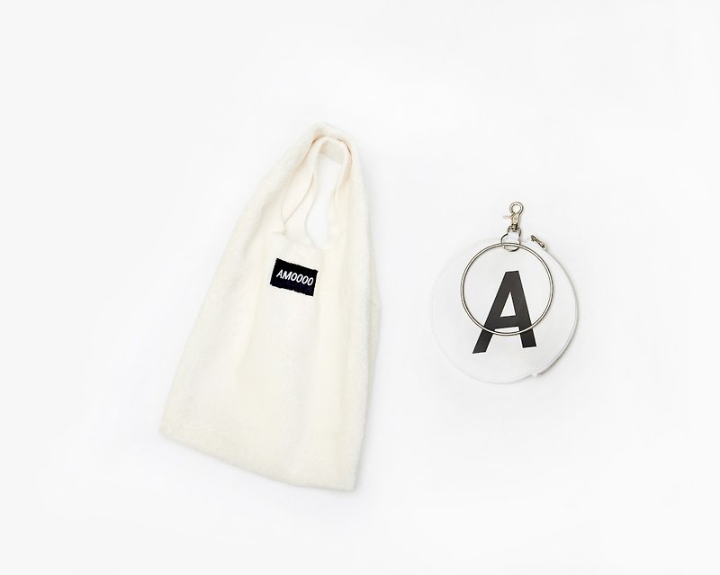 *AM0000- Christmas gift Shipping*- A big bag + small bag fluff Facci II (optional color) - Handbags & Totes - Other Materials White