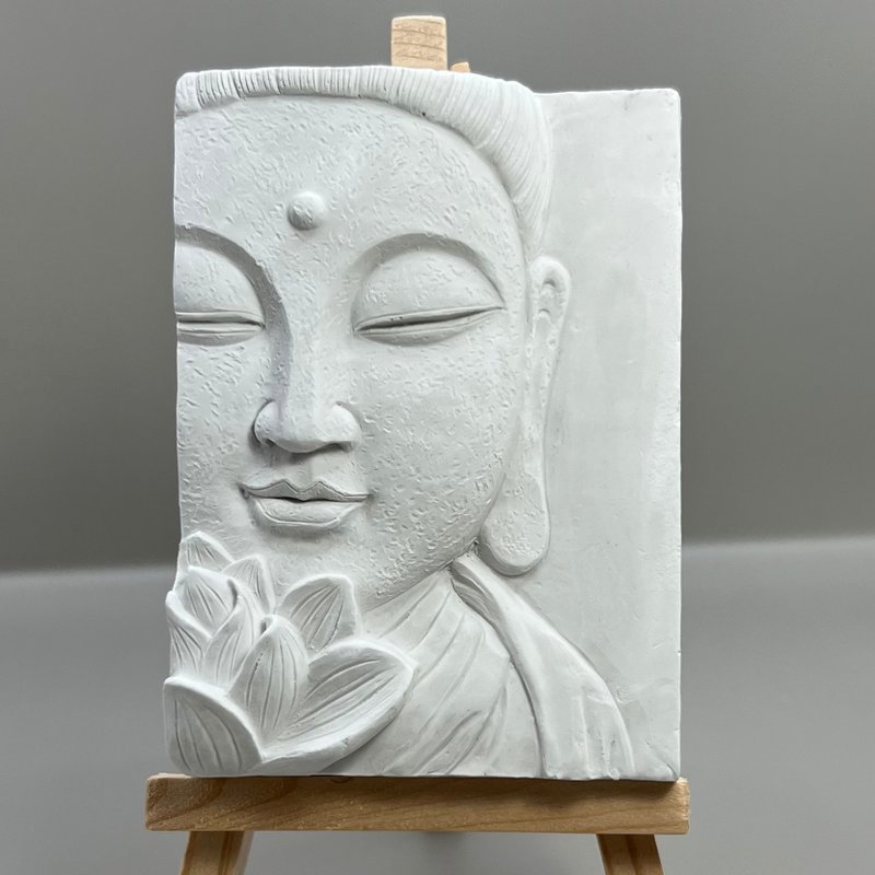 清水模軟裝設計 佛像擺飾(三) 香氛擺件 水泥軟裝 附木架 - 香氛/精油/擴香 - 水泥 灰色