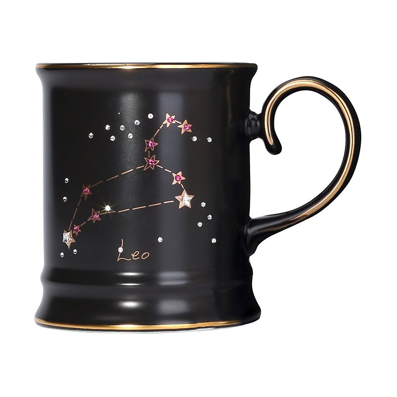 [JOYYE] Swarovski Stars 12 Constellation Series Mug - Leo - Mugs - Porcelain 