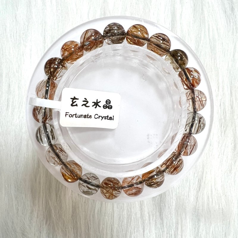 黑金超七手串 | 水晶 | 水晶手串 | 水晶手鏈 | 水晶手鍊 - 手鍊/手環 - 水晶 金色