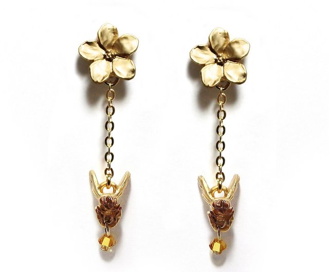 Flying Bees ミツバチピアス PA479 - ショップ PalnartPoc