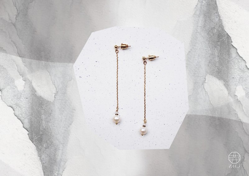Birthstone of June-Moonstone Moonstone Miss Elegant Series Dangle Earrings / Clip-on - Earrings & Clip-ons - Gemstone Transparent