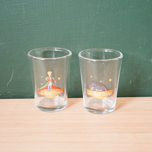 北極二手雜貨 【北極二手雜貨】小王子玻璃對杯 Le Petit Prince 玻璃杯