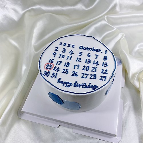 GJ.cake 月曆 生日蛋糕 客製 卡通 造型 手繪 男友款 情人節 6吋 宅配