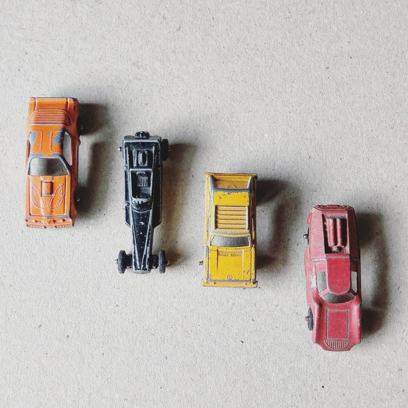 美國古董老玩具-TOOTSIETOY經典車款玩具小車/1950-60年代/美國製 - 寶寶/兒童玩具/玩偶 - 其他金屬 多色