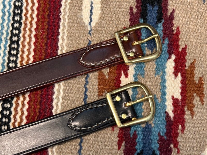 【山雨製作】山雨定番馬鐙扣皮帶 - 皮帶/腰帶 - 真皮 