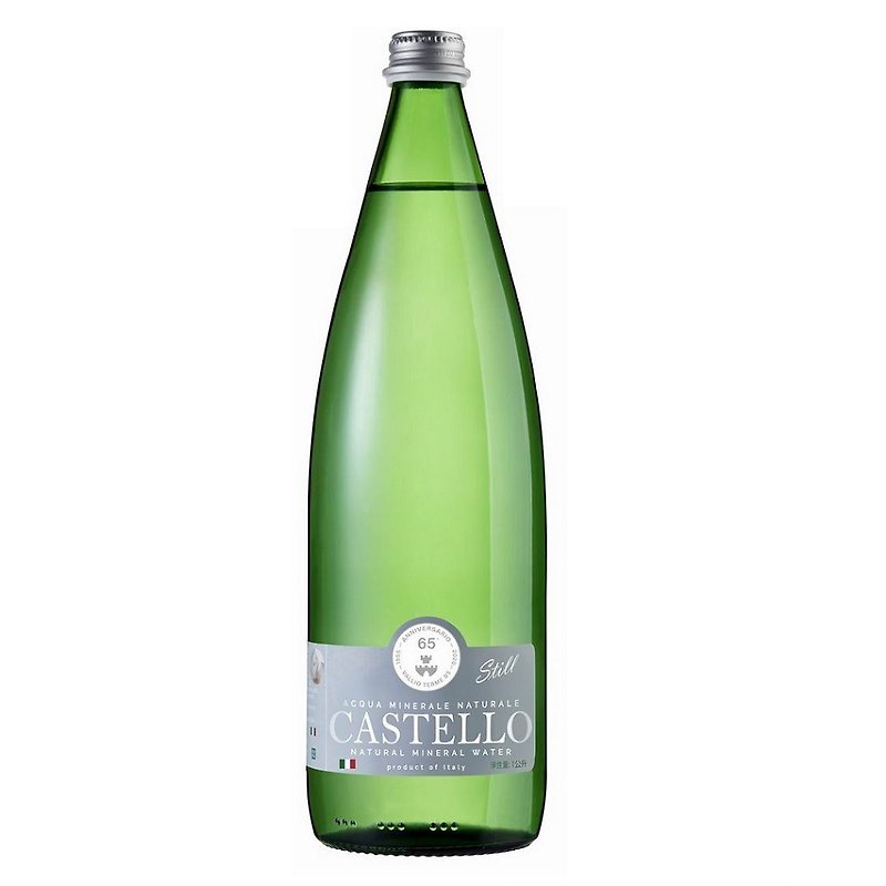 CASTELLO natural mineral water 1000ML 6 bottles/box - 健康食品・サプリメント - ガラス 透明