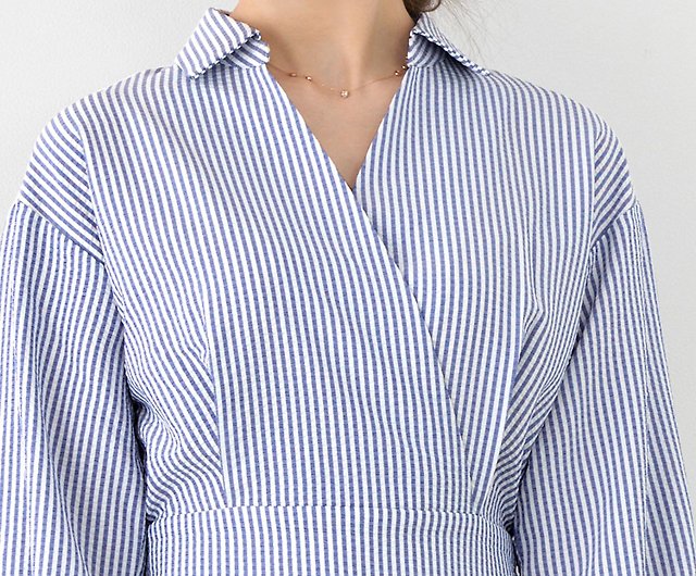 One-piece shirt with collar Cache-coeur design / Liala x PG - Shop