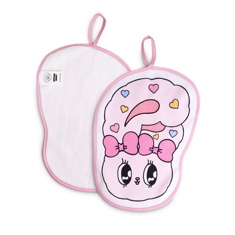 towel/handkerchief - Esther bunny T005 - ผ้าขนหนู - เส้นใยสังเคราะห์ สึชมพู