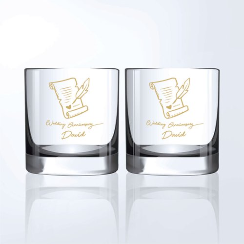 Design Your Own Wine 香港酒瓶雕刻禮品專門店 結婚禮物|訂製威士忌對杯 慶祝新婚客製化雕刻禮物送情侶送新人