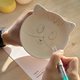 【คลาสเวิร์คช็อป】Cat food bowl/cat bowl color glaze coloring class (must be accompanied by at least two people)