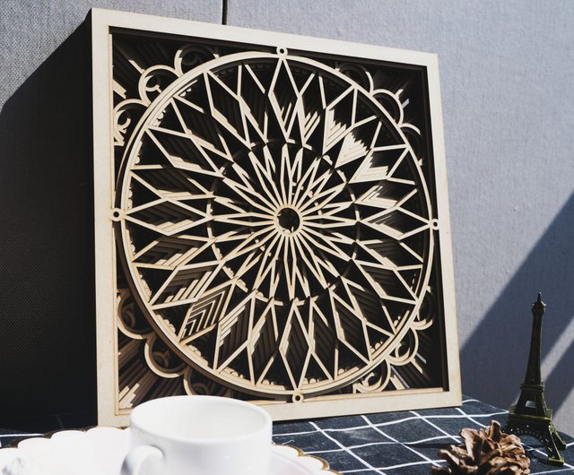 Laser cut discount mandala wall art