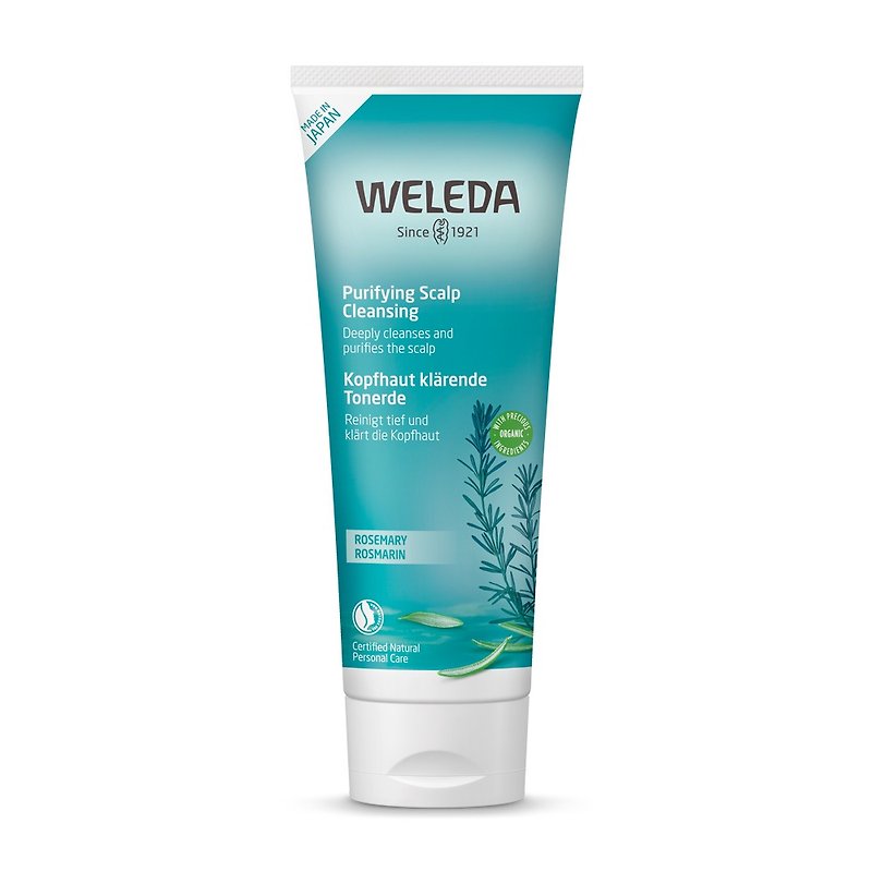 Head Cleansing Mud [WELEDA] Rosemary Scalp Refreshing Deep Shampoo Mud 200g - Shampoos - Other Materials Green