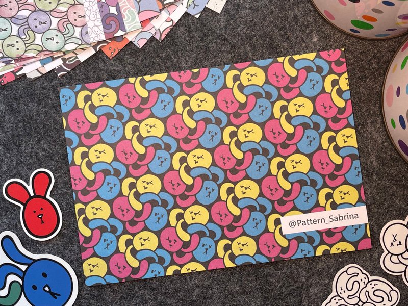 【明信片】兔子系列 Rabbit_p3_A_荷蘭紙 - 卡片/明信片 - 紙 多色