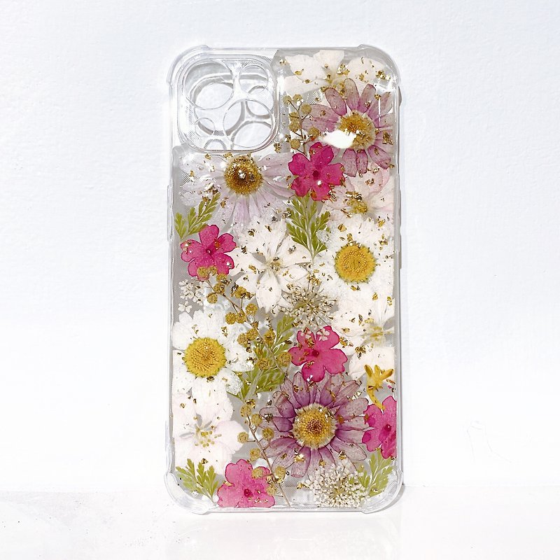 [Molafu hand-made design] Dry flower phone case - Other - Silicone Multicolor