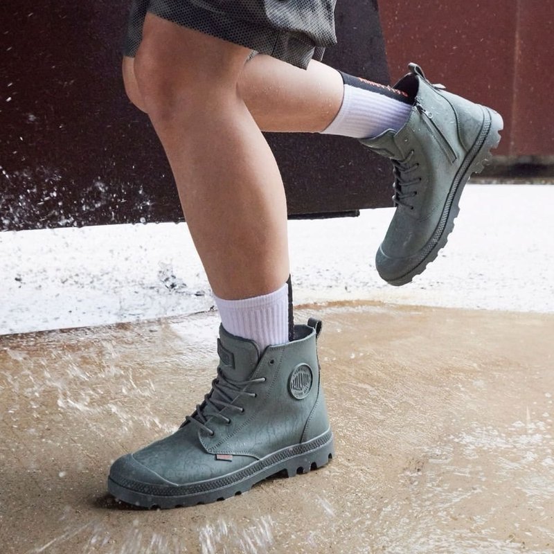 PALLADIUM COATED ZIP 金級皮革橘標拉鍊防水靴74069 - 雨鞋/防水鞋 - 其他材質 多色