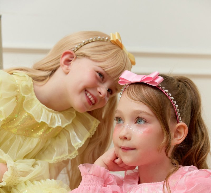 Petite Bow Jewel Headband - 男/女童禮服 - 其他材質 