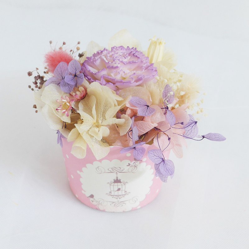 Mommy baby cake flower wedding bouquet eternal flower Mother's Day Valentine's Day rose birthday graduation gift c - Dried Flowers & Bouquets - Plants & Flowers Purple