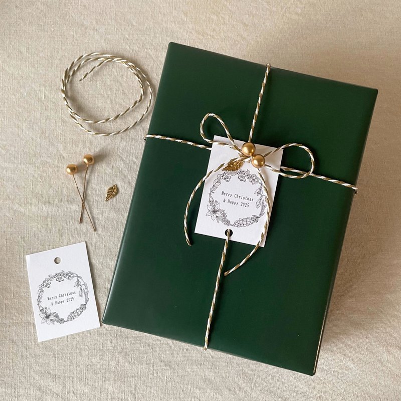 [Purchase additional Christmas packaging] [December Limited] Mysterious dark green style - วัสดุห่อของขวัญ - กระดาษ สีเขียว