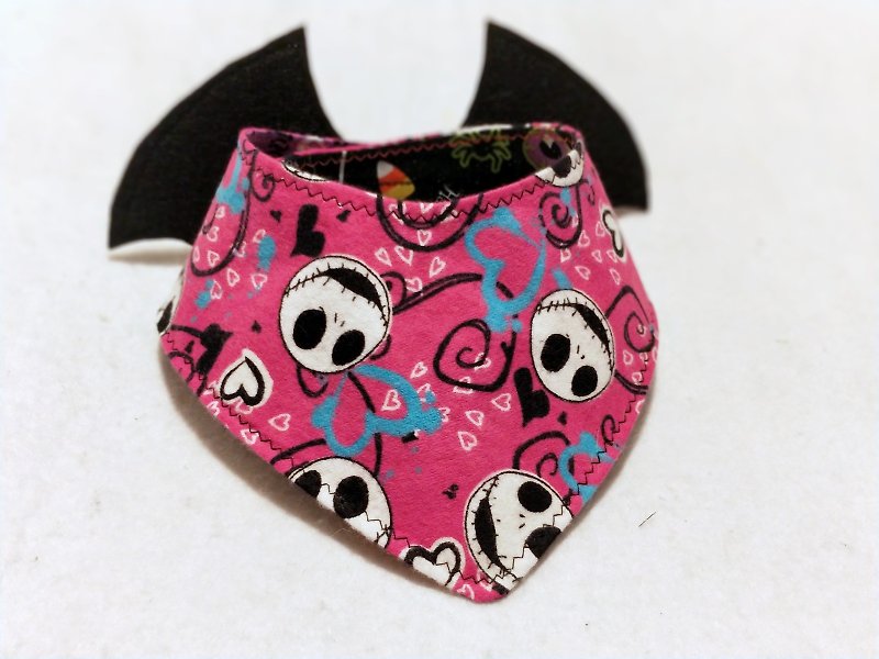 Halloween Halloween batwing triangle pet shape neck scarf neck - Clothing & Accessories - Cotton & Hemp Pink