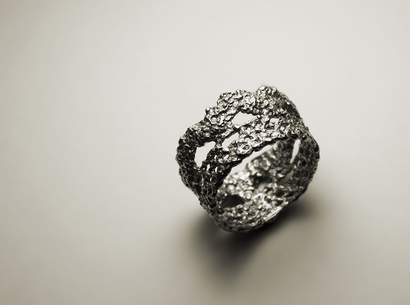 皇冠蕾絲戒指 - 戒指 - 其他金屬 銀色