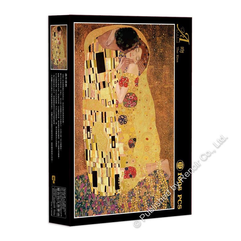 雷諾瓦拼圖文化坊/吻/1008片拼圖/克林姆/璀璨金版 - 拼圖 - 紙 