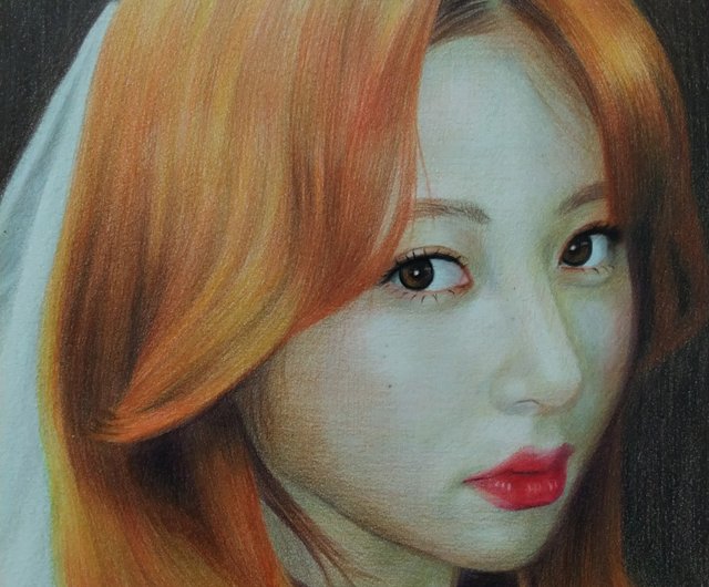 日本画風 色鉛筆 女性肖像画 日本画風 色鉛筆 女性肖像画 石正美術館「別品ぬり絵