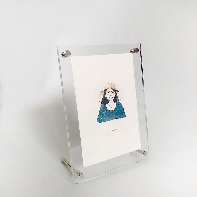 [Additional purchase area] 6-inch Acrylic photo frame vertical and horizontal universal - Picture Frames - Acrylic White