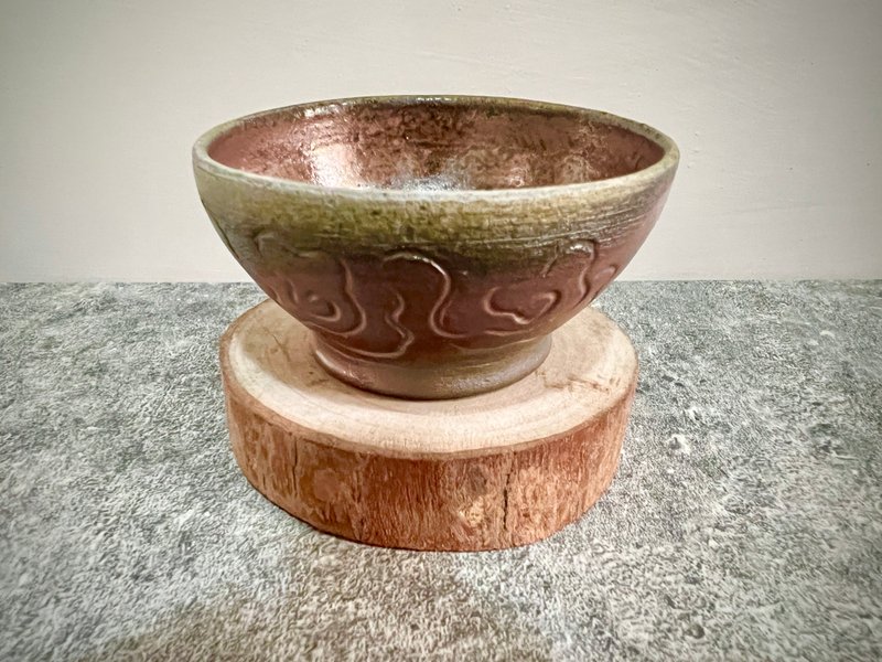 雲紋柴燒茶杯 - 茶壺/茶杯/茶具 - 陶 