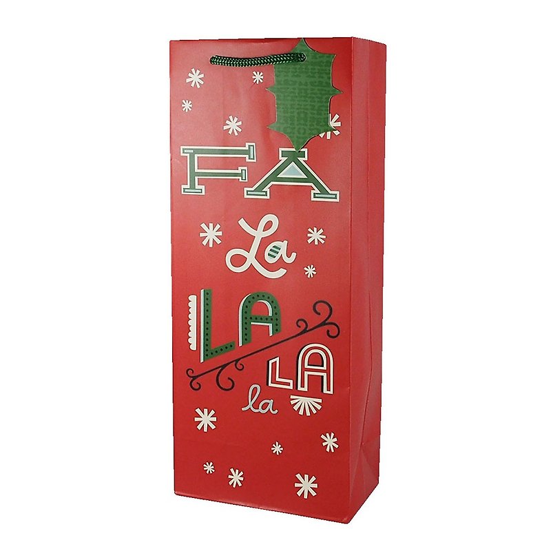 Letter red bottom Christmas gift bag [Hallmark - gift bag / paper bag Christmas series] - วัสดุห่อของขวัญ - กระดาษ สีแดง