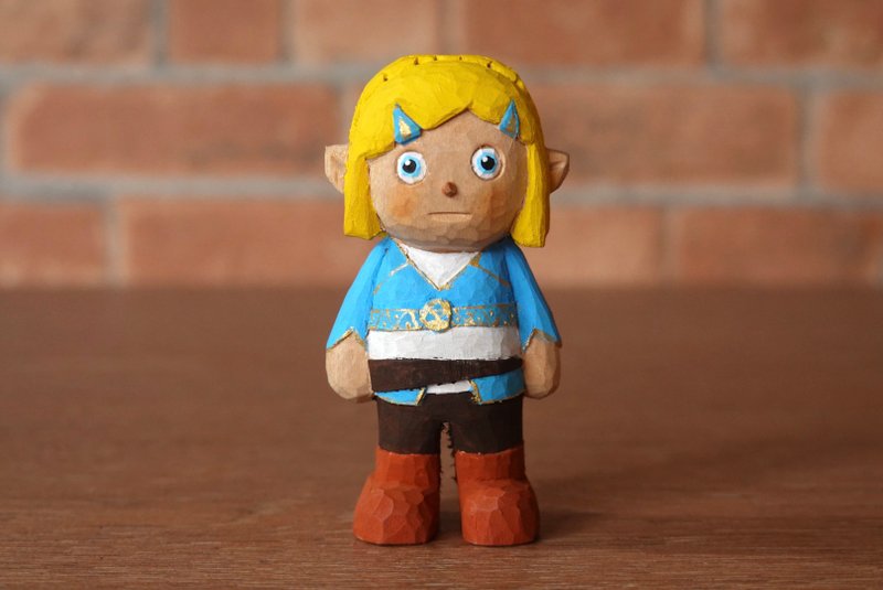 Zelda - 公仔/玩偶 - 木頭 藍色