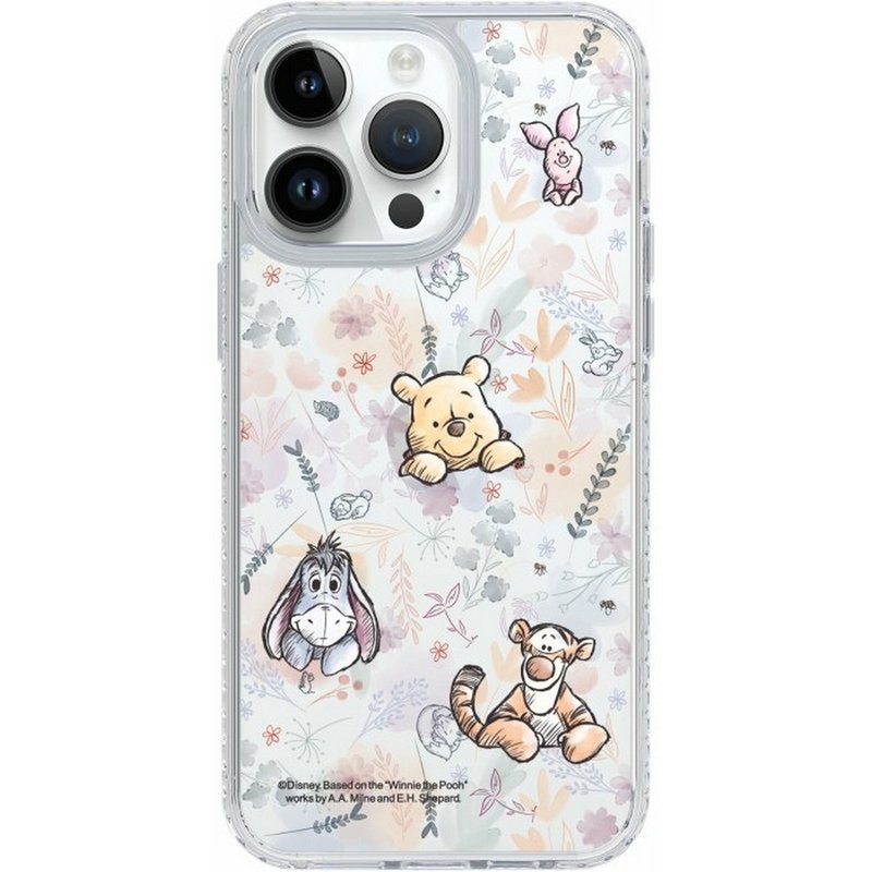 Pooh Family Pattern iPhone16Samsungs24GoldenCase/Mirror Case/Hybrid Plus - เคส/ซองมือถือ - พลาสติก หลากหลายสี