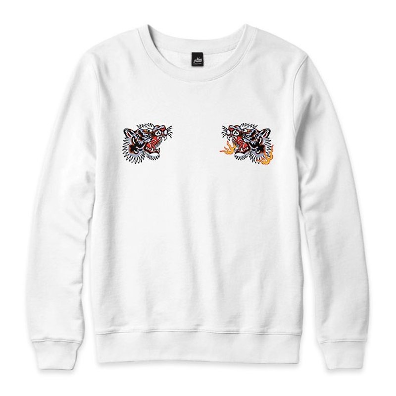 Tiger Fist - White - neutral version University T - Men's T-Shirts & Tops - Cotton & Hemp White