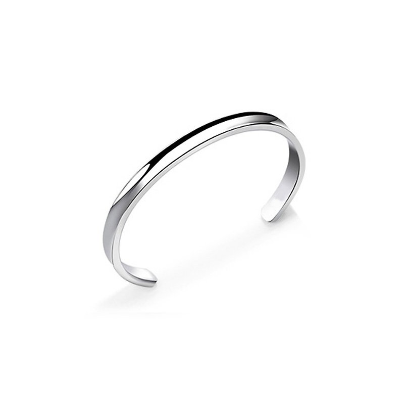 Stainless steel bangle for ladies - Bracelets - Other Metals Silver