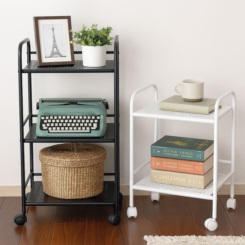 二層/三層 沖孔洞板鐵推車 收納車 手推車 文書車 置物架 附輪車 - 其他家具 - 其他金屬 