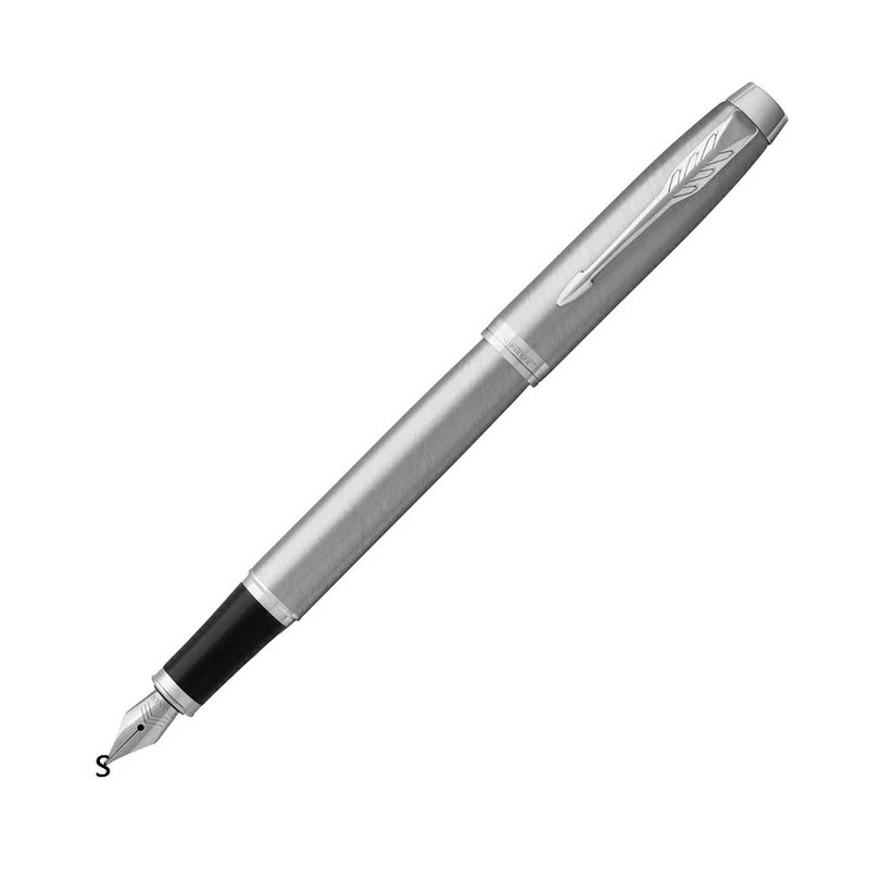 PARKER 新經典入門款 鋼筆 鋼桿白夾 - 鋼筆 - 其他金屬 灰色