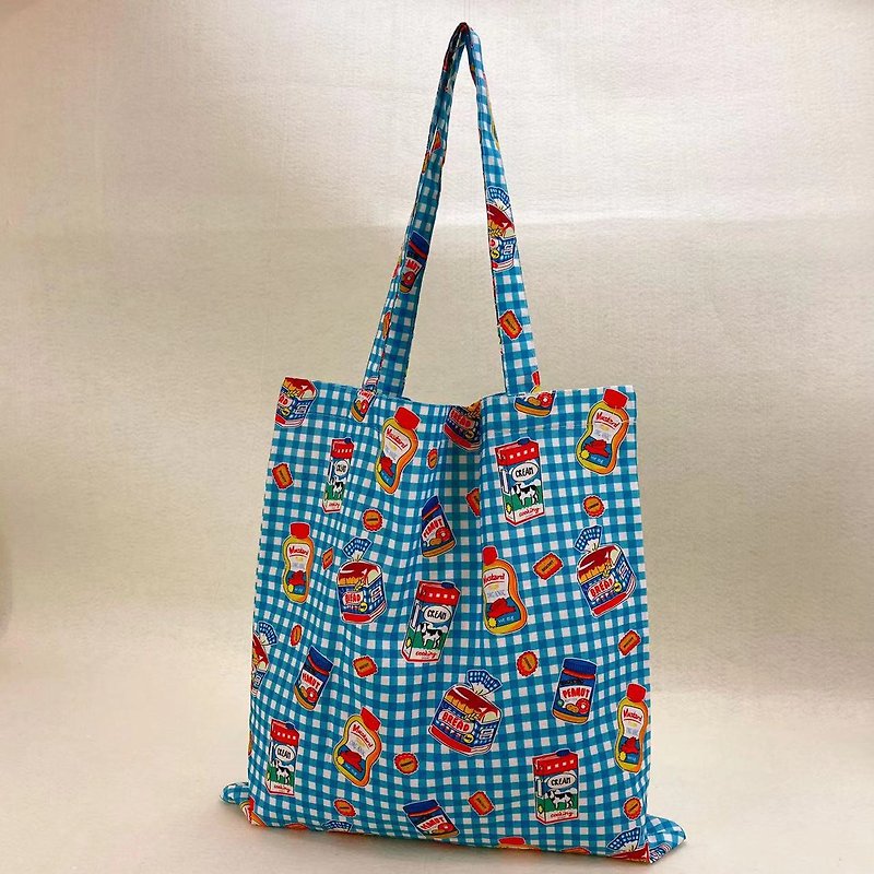 Handmade environmental protection bag (medium)-breakfast~ - กระเป๋าถือ - ผ้าฝ้าย/ผ้าลินิน 
