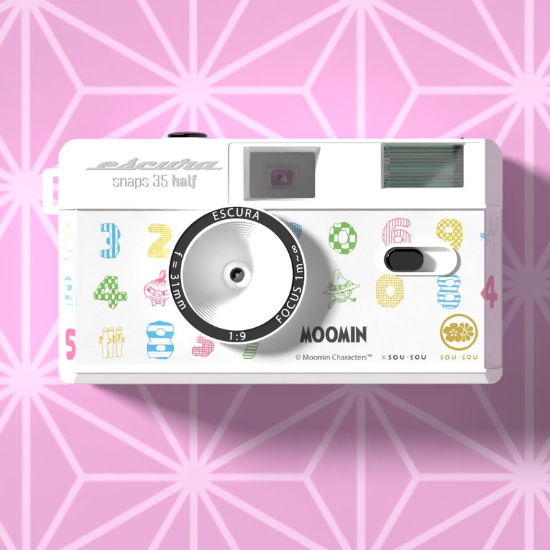 【Pinkoi x Moomin x SOU・SOU】Limited Edition Film Camera -  (Half Frame) - Cameras - Plastic 