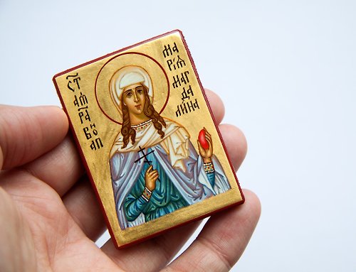 Orthodox small icons hand painted wood orthodox icon holy Saint Equal-to-the-Apostles Mary Magdalene