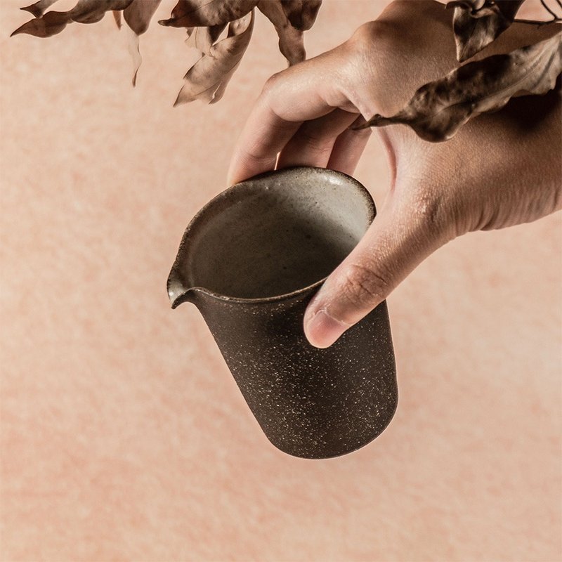 無我系列-茶海200ml - 茶壺/茶杯/茶具 - 陶 黑色
