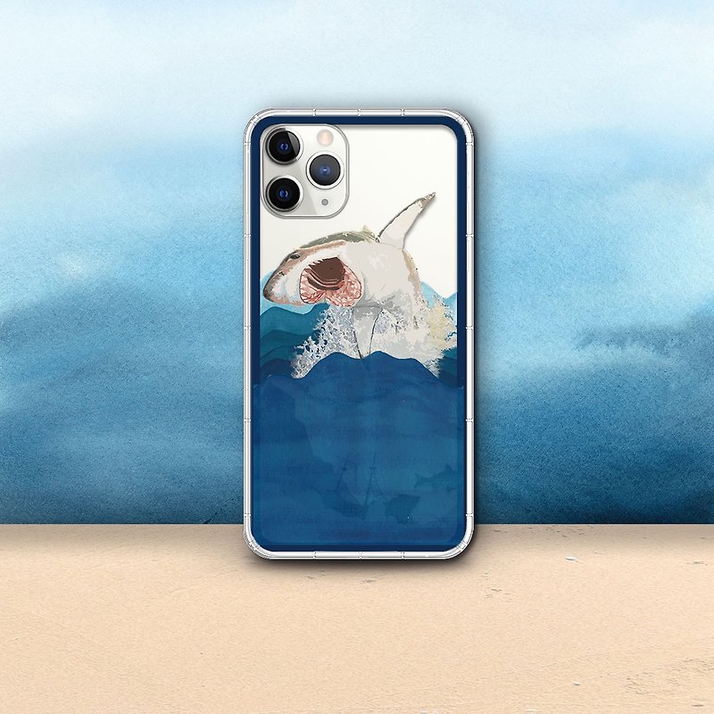 戰慄大白鯊 海底風景系列 支援各品牌手機殼CSAK06 - 手機殼/手機套 - 矽膠 多色