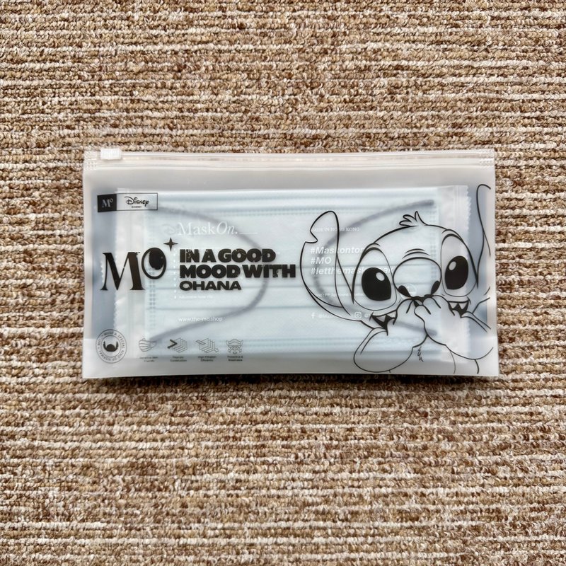 スティッチ 4層使い捨てマスク - モーニングミストブルー (12枚入り) - スティッチ - マスク・コスプレマスク - その他の素材 