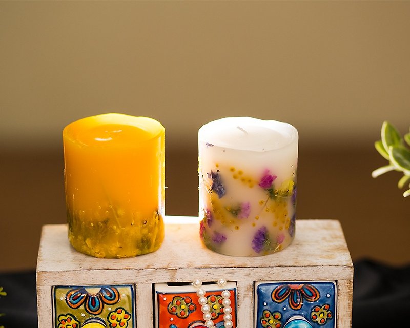 日本花草香氛蠟燭-小巧可愛(共4款) - 香薰蠟燭/燭台 - 其他材質 