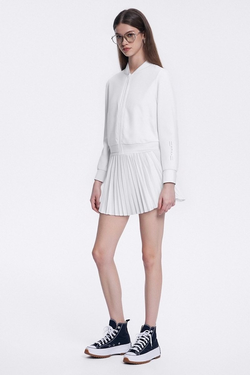 Holly Branded Ribboned Skirt - White - 裙子/長裙 - 其他材質 