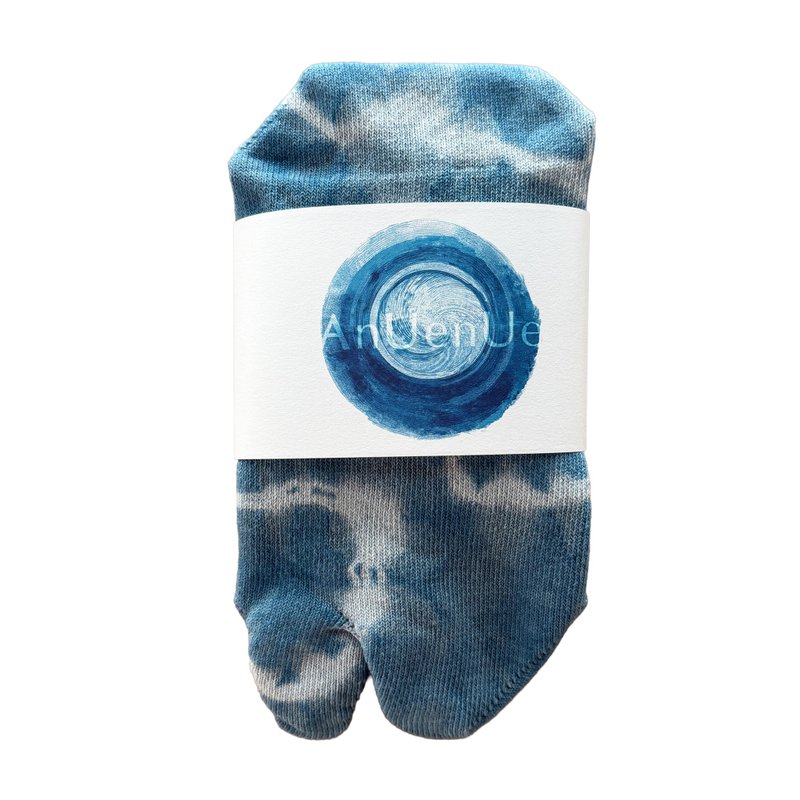 日本製造 靛藍染色 JAPANBLUE INDIGO DYED SOCKS Tabi #4 - 襪子 - 棉．麻 