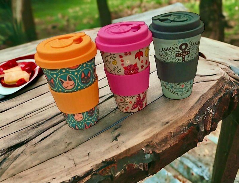 Bamboo Coffee Cup - แก้วมัค/แก้วกาแฟ - วัสดุอื่นๆ สีเงิน