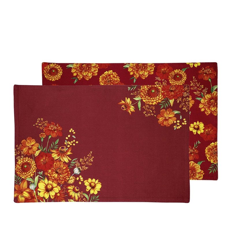 Germany IHR-cotton placemat-Aiya red cloth placemat - ผ้ารองโต๊ะ/ของตกแต่ง - ผ้าฝ้าย/ผ้าลินิน หลากหลายสี